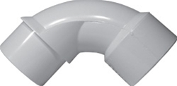 Picture of Lasco Fittings 409020SW 2 in. Pool Spa Sweep Elbow SP x Slip PVC Socket&#44; White - 25 per Box
