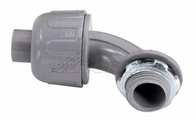 0.5 in. 90 deg Gray Nylon Liquidtight Connector