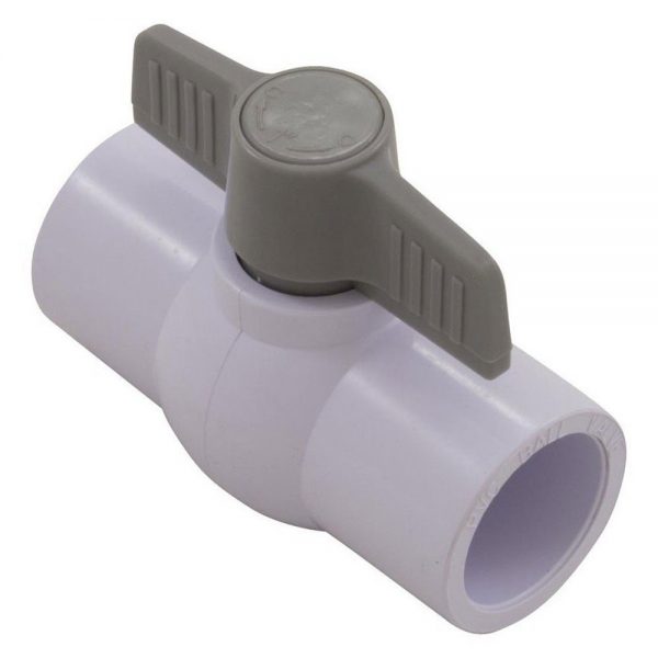 Two-Way Ball Valve - White - 2 in. - Unionized Socket - Durable Design