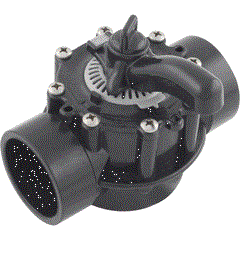2 in. Socket x 2.5 in. Spigot Black CPVC NSF 2-Way Diverter Valve - 18 per Case