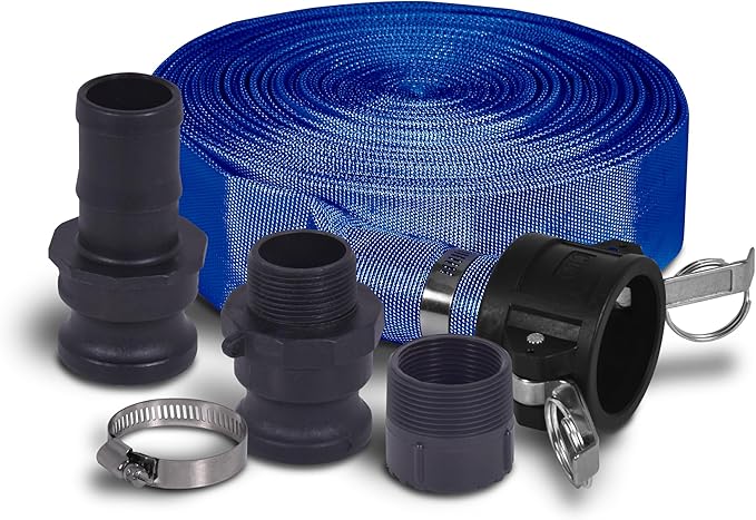 99620 1.5 x 50 ft. Lay-Flat Discharge Hose Kit