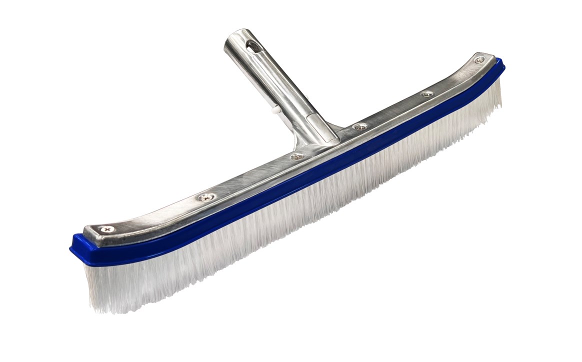 PS2004 18 in. Nylon Bristles Brush with Metal Back for Pool - 12 per Case