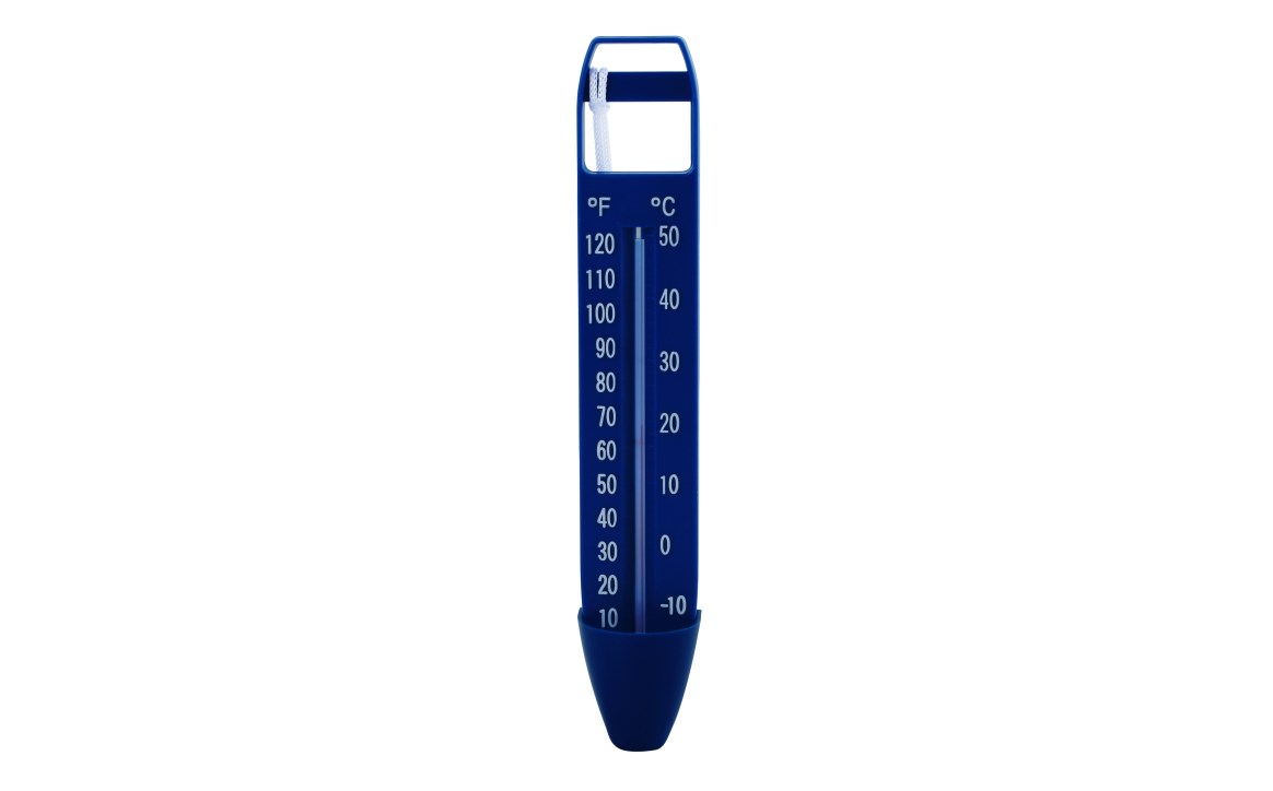 PS2011 Large Scoop Thermometer for Pool, Blue - 12 per Case