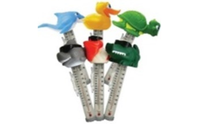 PS2033 Assorted Floating Animal Thermometer for Pool - 12 per Case
