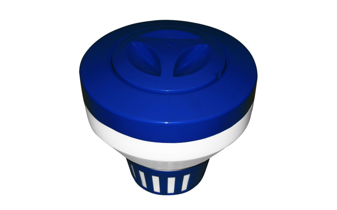 PS2065 Pool Floating Dispenser for 3 in. Tabs, White & Blue - 12 per Case