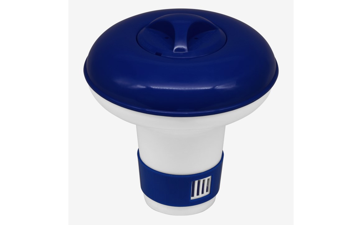 PS2007 Pool Floating Dispenser for 1 in. Tabs, White & Blue