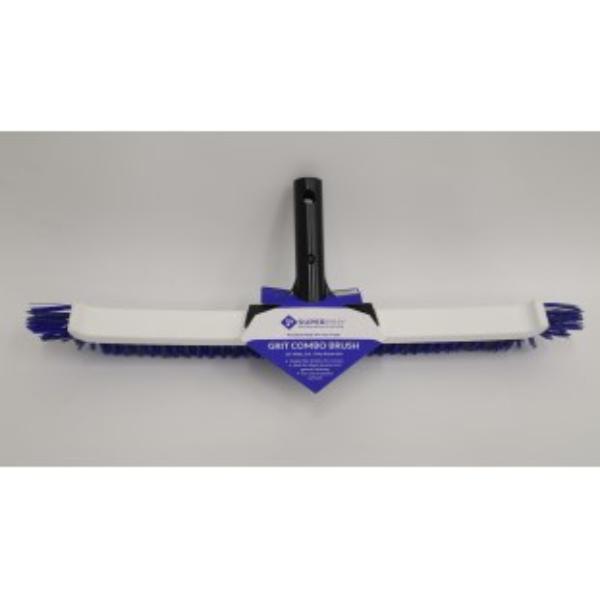 SP2007 18 in. Service Grade Combo Grit & Poly Brush, Blue - 12 per Case