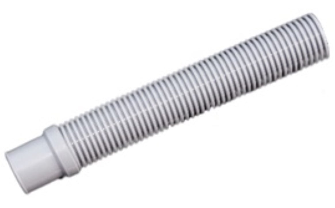 FK101114003PCO 1.25 in. x 3 ft. Heavy-Duty Cuffed Filter Connector Hose with Overmolded Cuff Spiral Wound, Gray