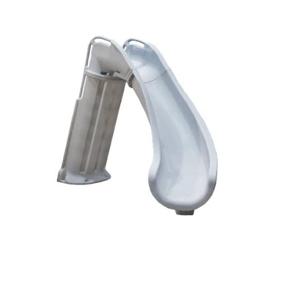 GPPS-BAX6-SQ-R Silver Quartz Bad Axe X6 Right Turn Pool Slide