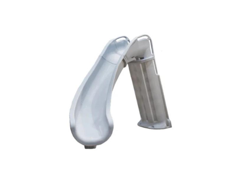 GPPS-BAX6-SQ-L Silver Quartz Bad Axe X6 Left Turn Pool Slide