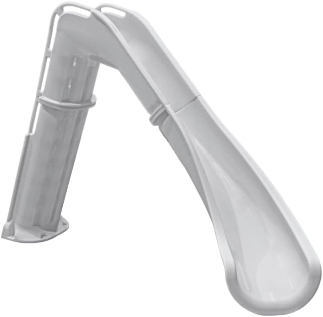GPPS-BAX7-SQ-R Silver Quartz Bad Axe X7 Right Turn Pool Slide