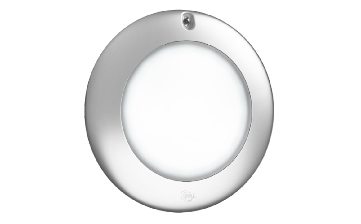 64-EGLCW-150 10.62 in. Cool White Evenglow Pool Light with 150 ft. Cord & Plug, Silver