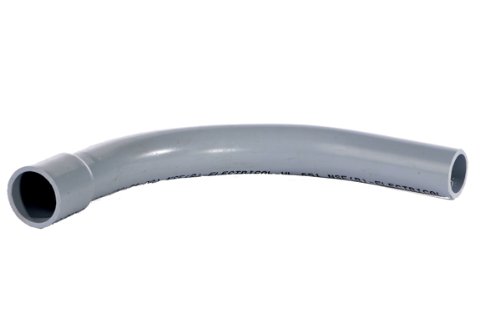 E06100B 1 in. PVC Sweep 90 deg Bell End