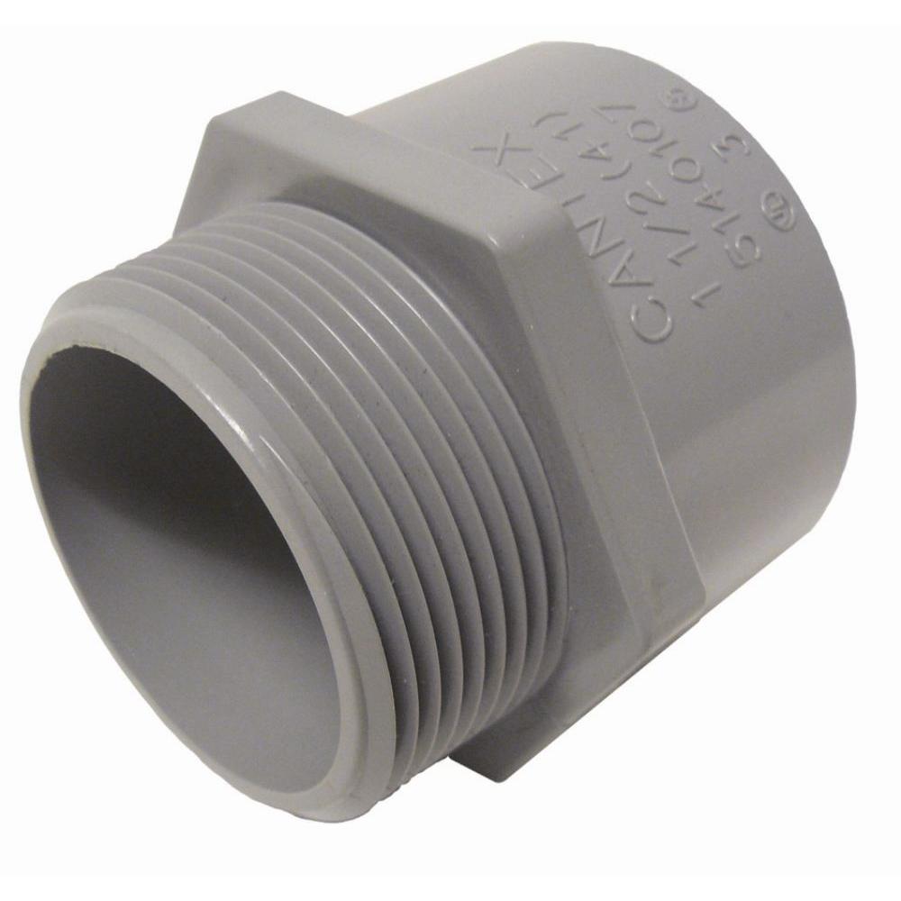 E36075 0.75 in. PVC Conduit Terminal Adapter - 150 per Case