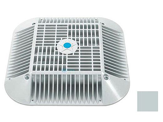 14 in. Square Anti-Entrapment Suction Outlet Cover Mud Frame & Retro-Adapter Sub-Frame,  Light Gray