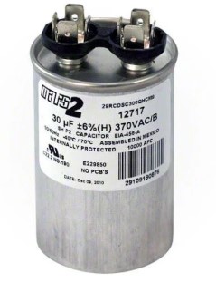 12717 370V 30 MFD Round Seal Run Capacitor