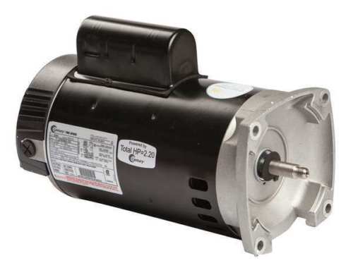 B2983 1.5 & 0.19 HP Square Flange 2-Speed Full-Rated Pool & Spa Pump Motor 56Y Threaded Shaft