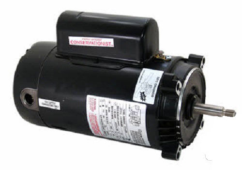 1.5 HP Full-Rated Two-Compartment Pool Filter Motor 56J Threaded Shaft