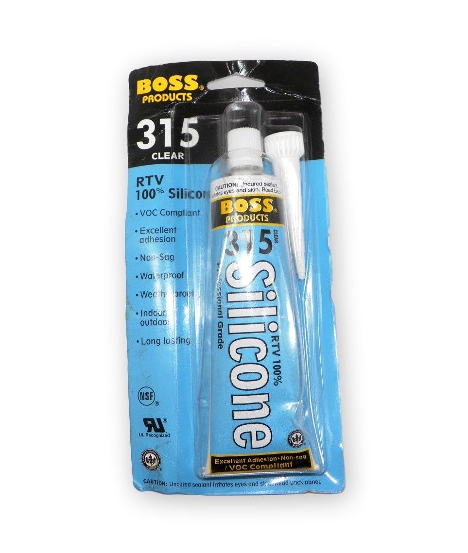 3 oz RTV 100 Percent Adhesive Silicone Sealant, Clear