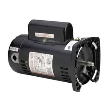 Pool Pump Motor - 1.5 & 0.19 HP Square Flange 2-Speed Full-Rated Two-Compartment 48Y Threaded Shaft Stainless Steel Ball Bearing -  Water World, WA3120718