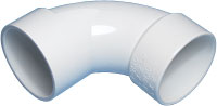 1.5 in. SXS PVC 90 Sweep Ell - White