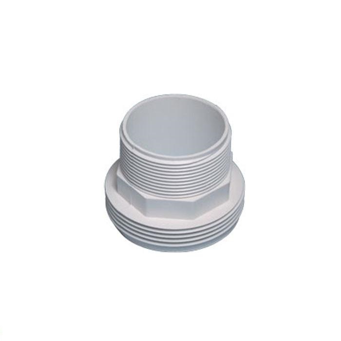 417-5140 2 in. Buttress Thread x 2 in. MPT Tailpiece - White
