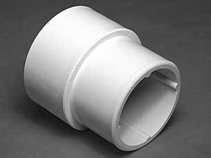 418-6000 2 in. PVC Pipe Extender - White