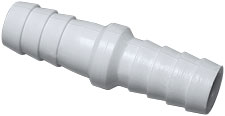 0.37 in. Barb Adapters Coupler - White