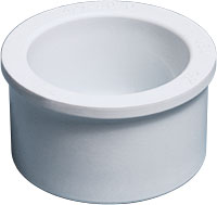 421-4070 1.5 in. Socket x 2 in. Spigot PVC Reducer Bushing - 100 Per Case