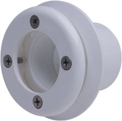 400-9010B 1.5 in. Metal Wall Form Return Fitting, White