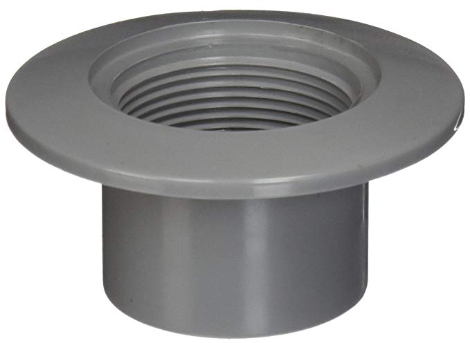 25524-201-000 2 in. FIP x 2 in. Socket Insider Wall Return Fitting, Gray