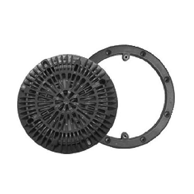25548-100-000 8 in. Cover & Collar Kit for Main Drain, White