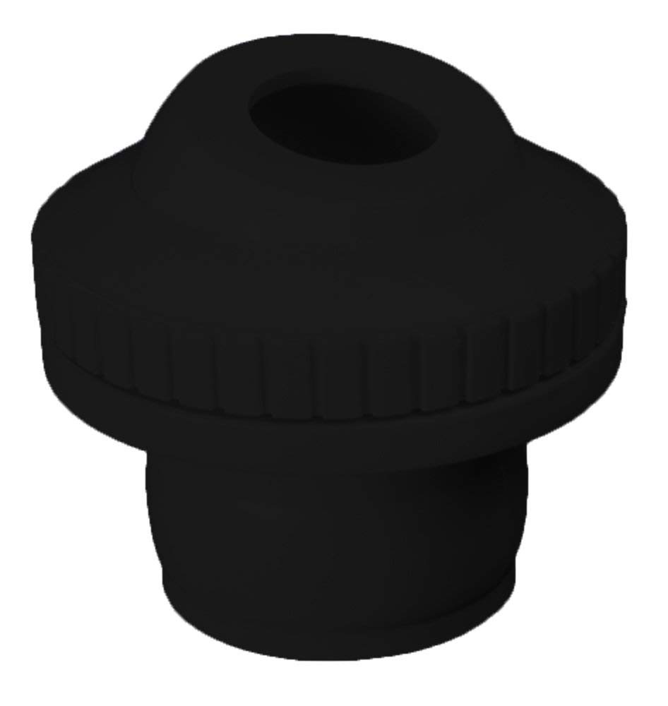 25554-304-000 1.5 in. HydroStream D Self-Aligning Insider Directional Flow Outlet, Black