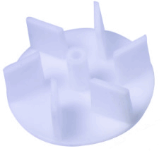 Low Profile Water Valve Impeller - Black - Lightweight - Durable Design