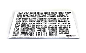523186 Pool Plumbing Labels