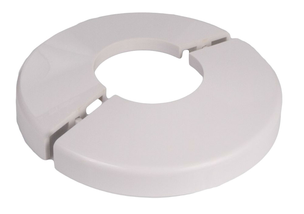 Clip-On Ladder Escutcheon - White - 1.9 in. - Durable Design