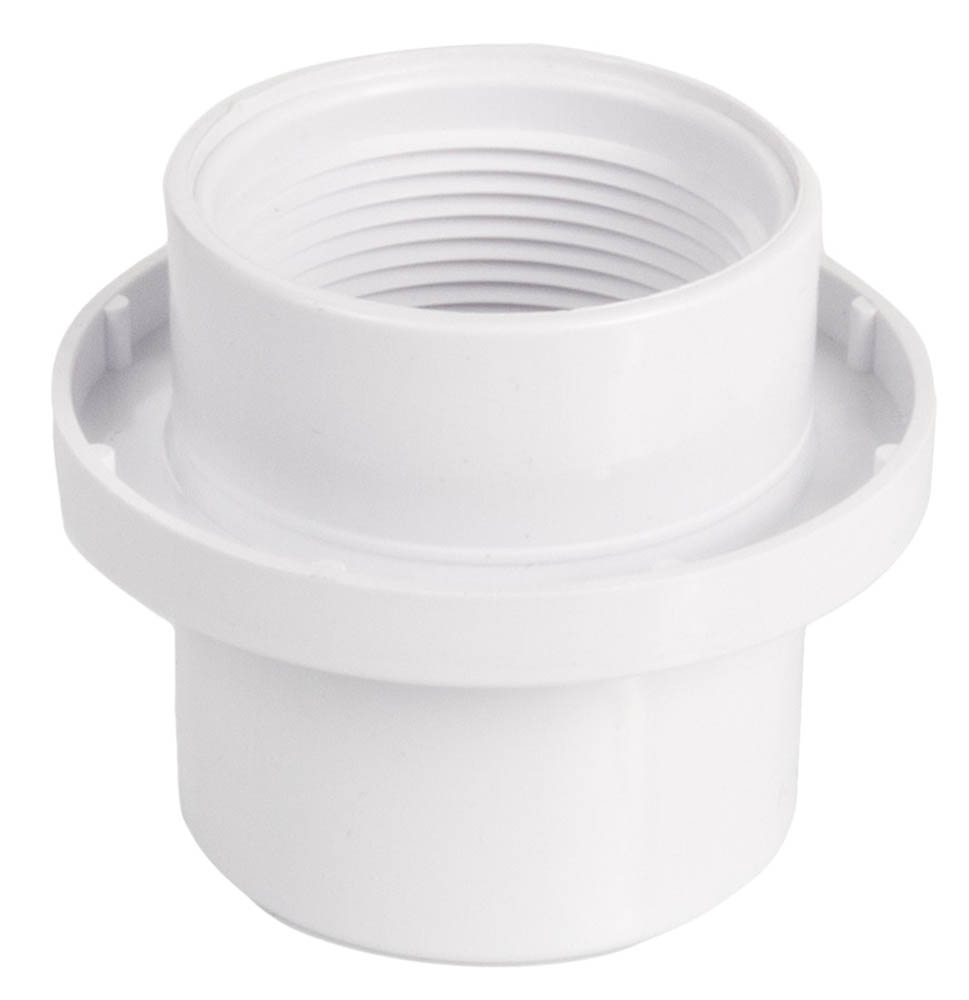 25575-509-000 1.5 x 1.5 in. Water Stop Adapter Fitting, Clear
