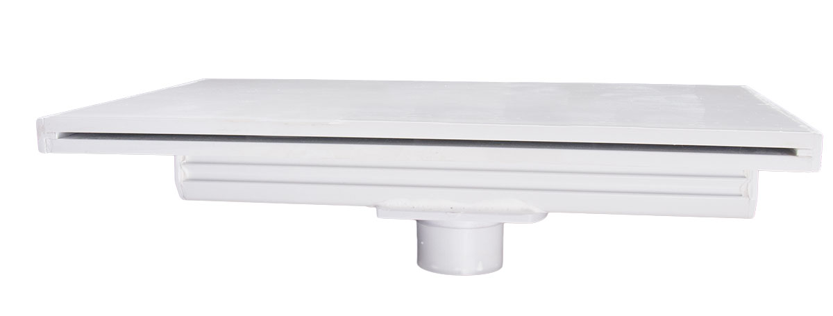 48 x 1 in. Natural Wonders Lip Waterfall Bottom Feed, White