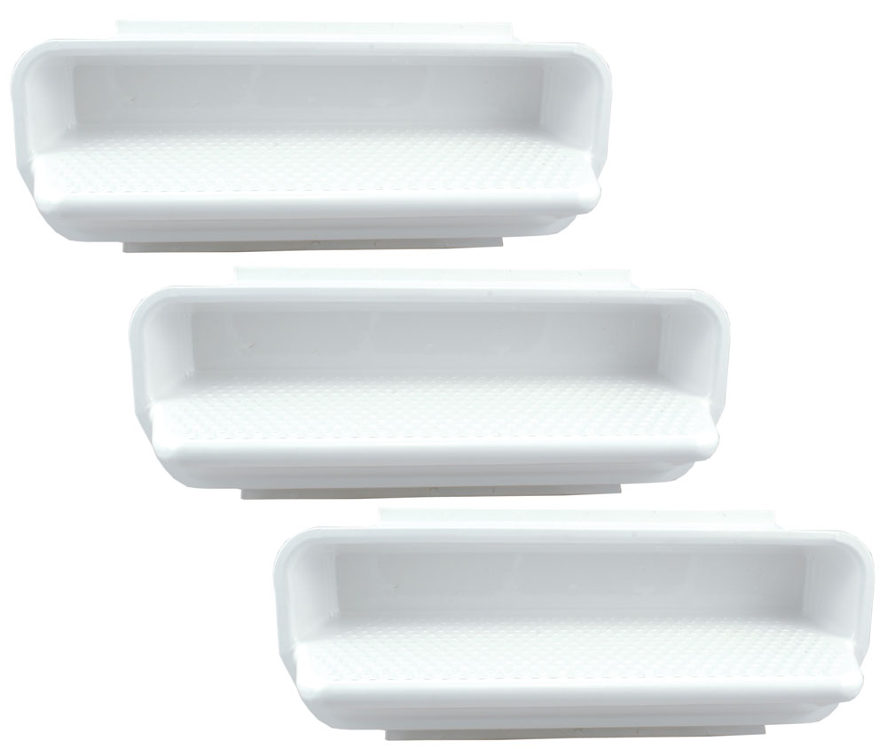 15 x 6 x 6 in. In Pool Gunite Wall Steps, White