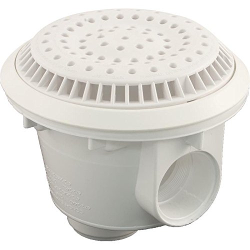 8 x 2 in. Vinyl Liner Anti-Vortex Main Drain Socket, White