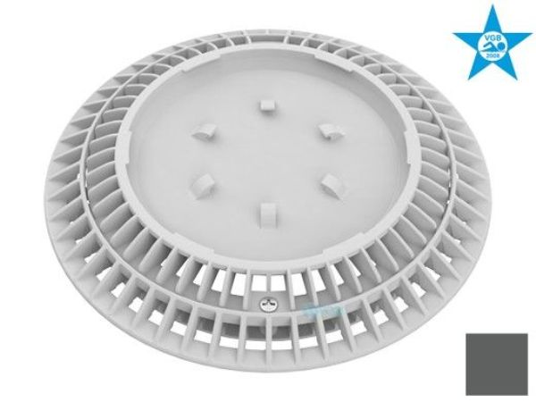 CC8105 8 in. AV Pebbletop Drain & Frame, Dark Gray