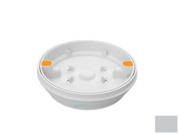 FL10103 10 in. Round Fillable Skimmer Cover, Light Gray