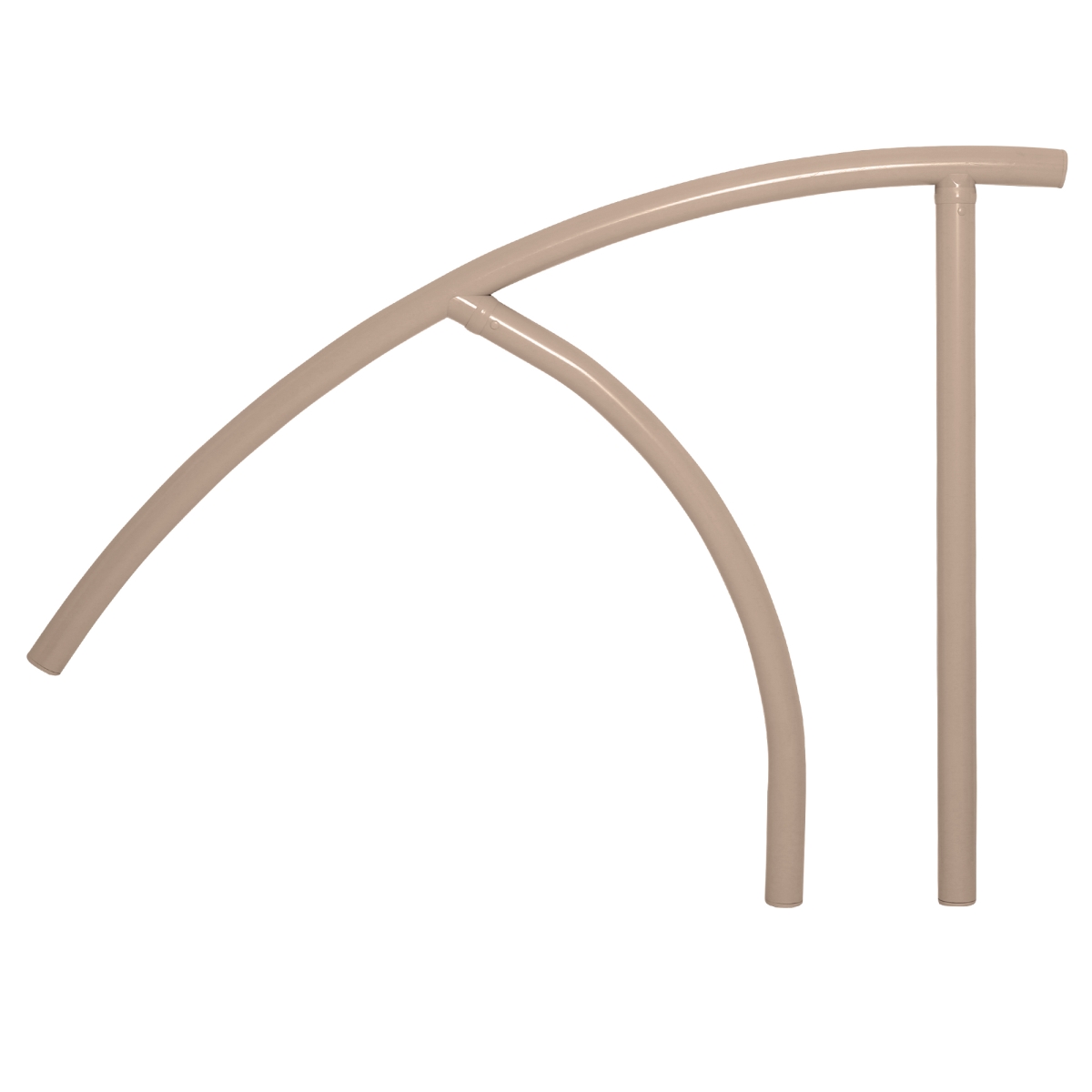 44 in. Triton Series Return to Deck Mounted Handrail, Taupe