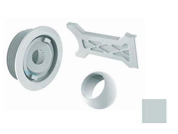 Flush Retrofit Eyeball - Light Gray - Compact Design - Easy Installation