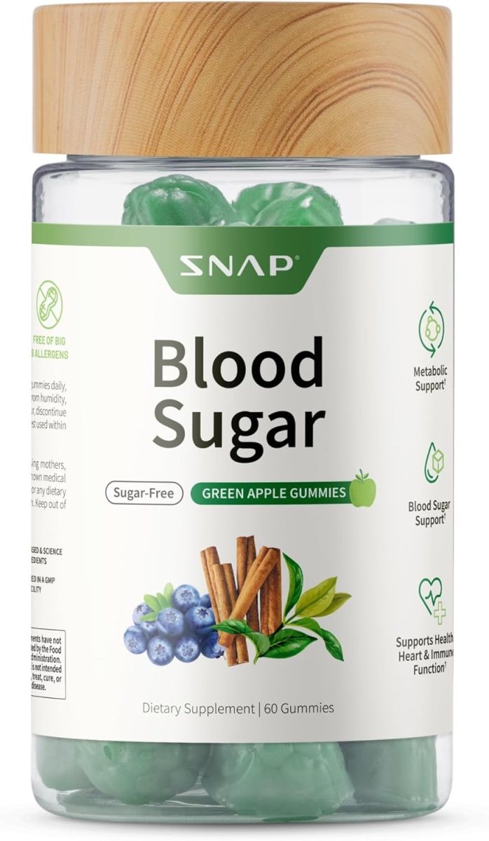 781372 Blood Sugar Gummies  Apple Flavor  60 Count