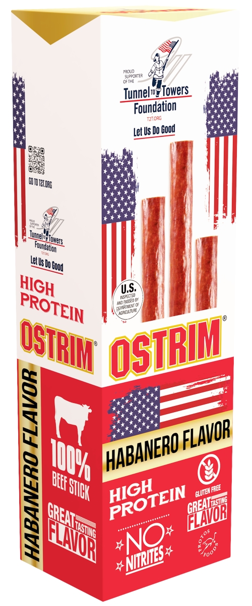 834757 Habanero 100 Percent Beef Meat Sticks - 10 per Pack