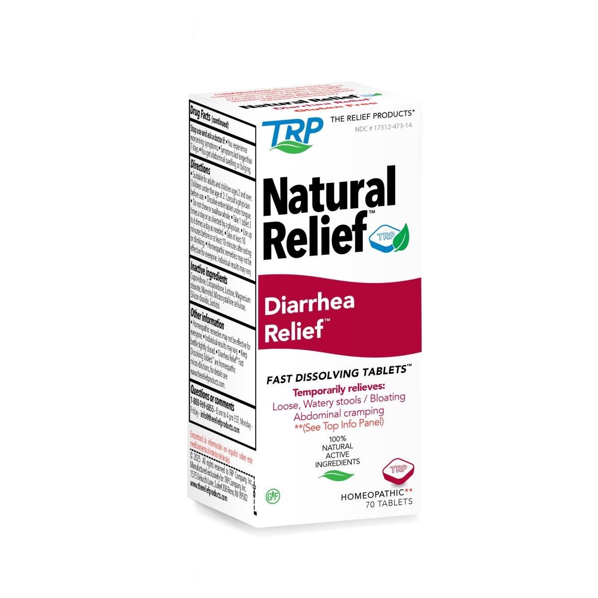 25873 Diarrhea Relief Fast Dissolving Tablets - 70 Tablets