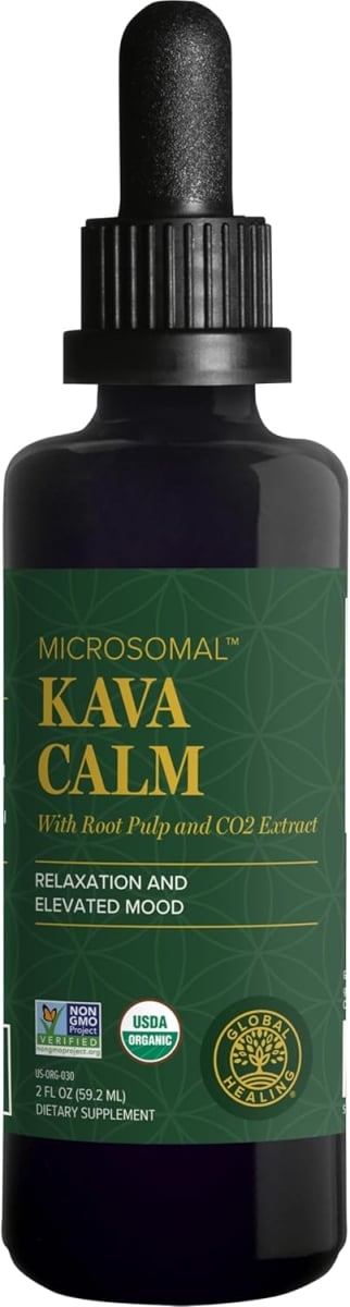 739291 2 oz Organic Kava Calm MicroSomal Tech Pure Kava Drops