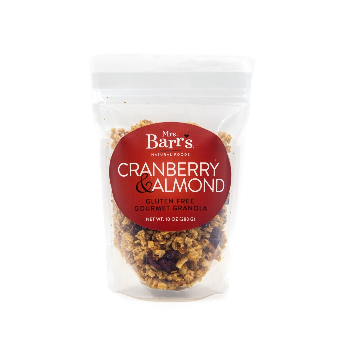 Picture of Mrs. Barrs Natural Foods 838465 10 oz Cranberry Almond Granola