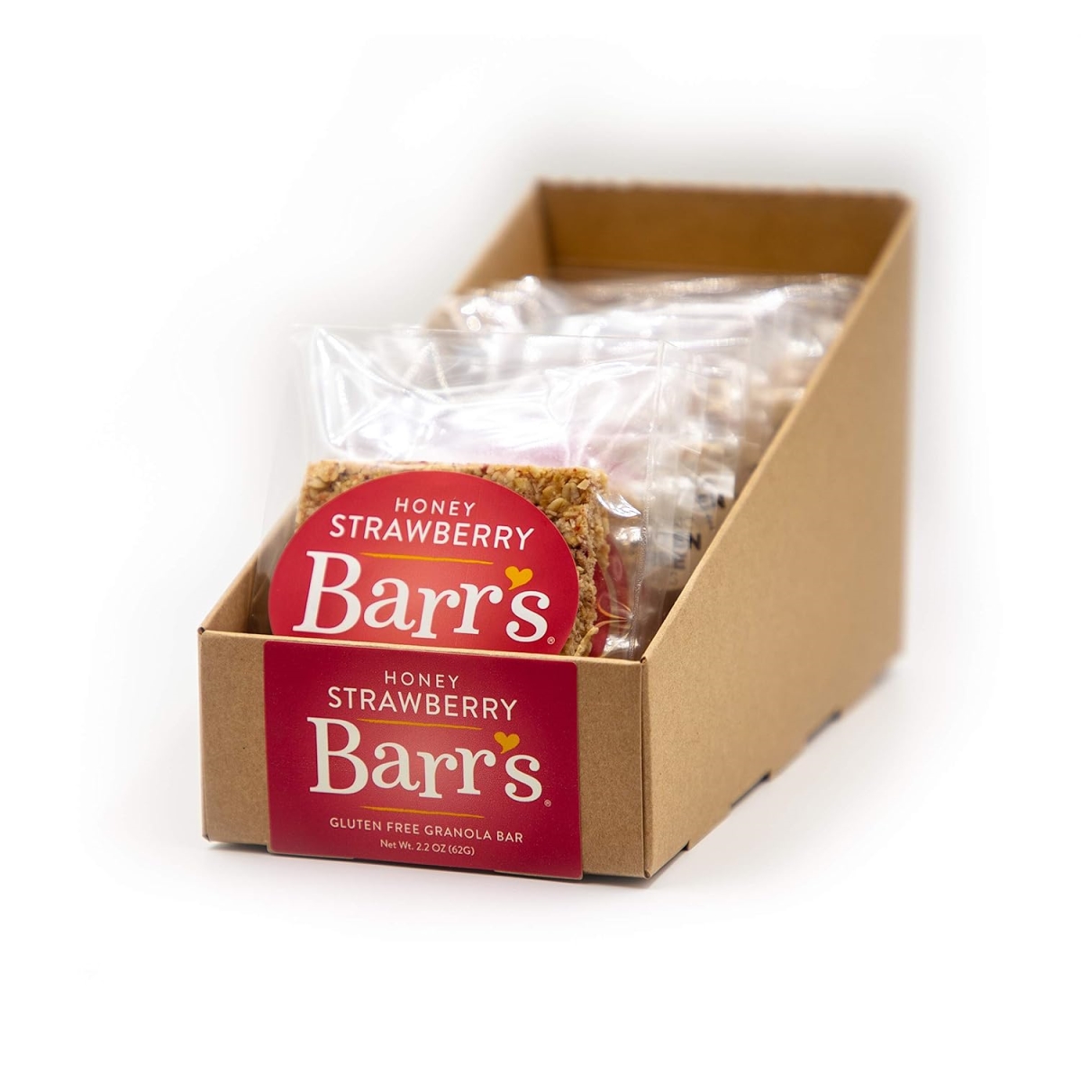 838467 2.2 oz Honey Strawberry Granola Bar - 12 per Box